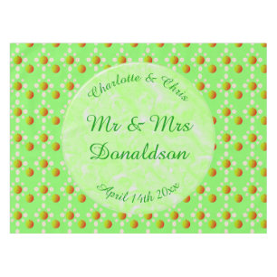 Nappe Joli Printemps Mariage Pomme fleur et Pommes