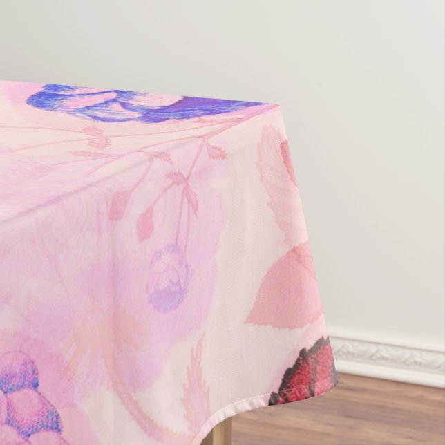 Nappe Joli rose avec / Purple Floral Print (In Situ)