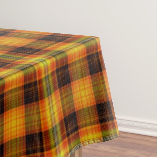 Nappe Joli Tartan, Plaid écossais, Jaune Rouge Noir (In Situ)