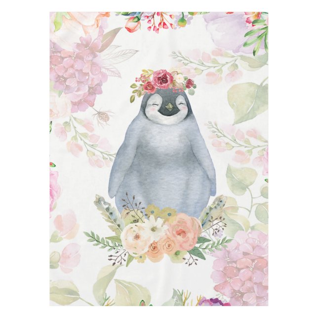 Nappe Jolie fille Penguin Cadeau d'anniversaire, Pingoui (Devant)