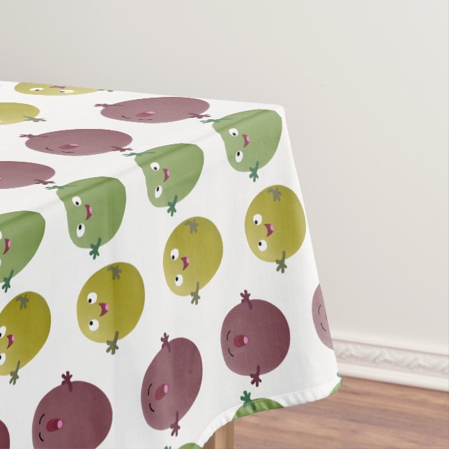 Nappe Jolie olives joyeux chantant dessin animé (In Situ)