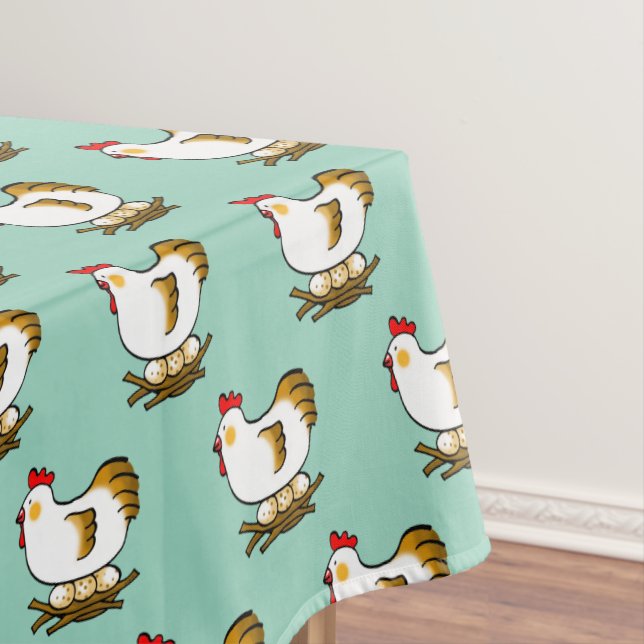 Nappe Jolie poulette de dessin animé sur un nid avec des (In Situ)