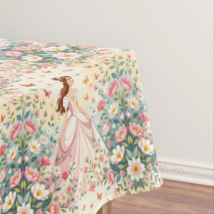 Nappe Jolie princesse avec papillons