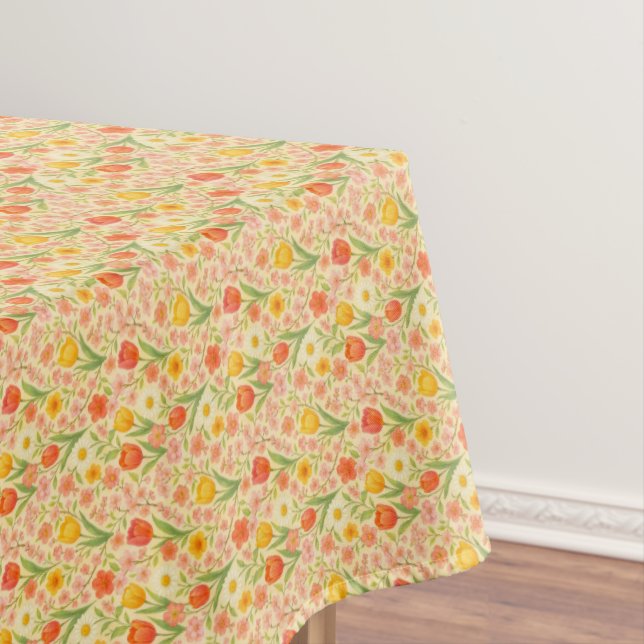 Nappe Jolies fleurs à motifs de Pâques/printemps (In Situ)
