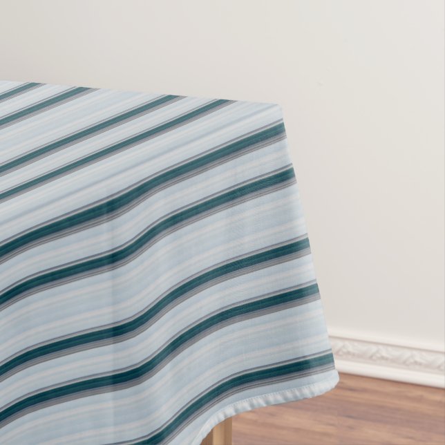 Nappe Jolies rayures bleu gris  (In Situ)