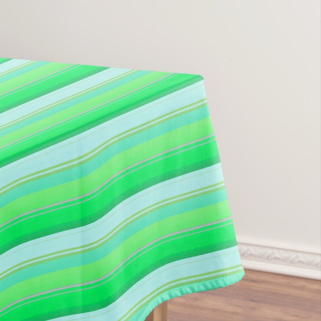Nappe Jolies rayures vert aqua (In Situ)
