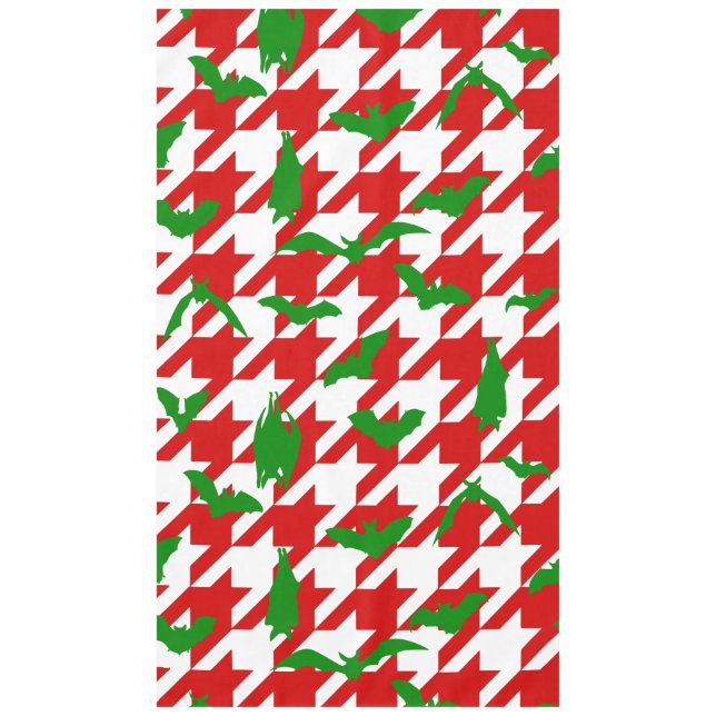 Nappe jolis chaussons chien de noël rouge et vert (Devant)