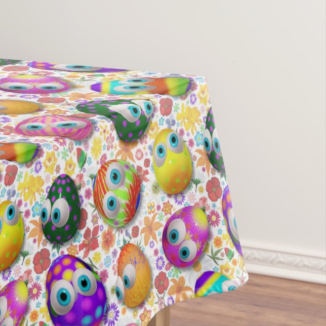 Nappe Jolis œufs de Pâques de dessin animé drôles (In Situ)