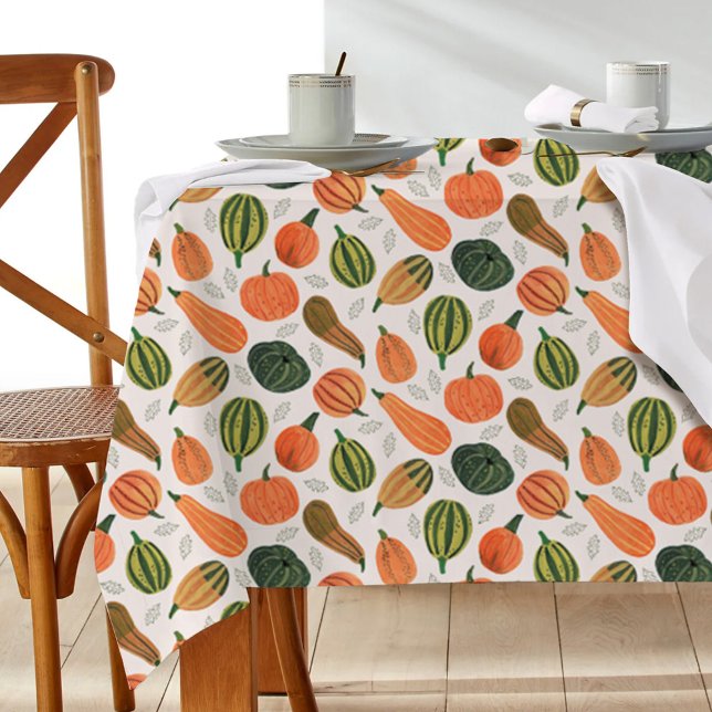 Nappe Jote Russe Thanksgiving citrouille motif (Cute Rustic Thanksgiving pumpkin pattern Tablecloth)