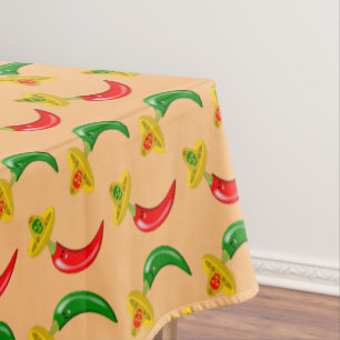 Nappe Jour des Mexicains Morts à l'image des Chilis mexi