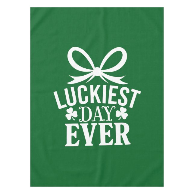 Nappe Jour le plus chanceux jamais St Patricks Day Irlan (Devant)