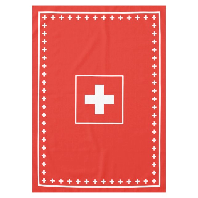 Nappe Jour rouge et blanc de drapeau suisse de base de (Devant)