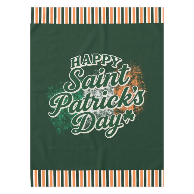 Nappe Joyeuse Saint-Patrick vintage (Devant)