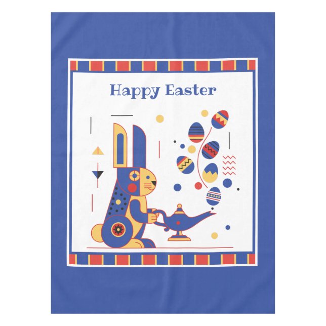 Nappe Joyeuses Pâques Personnalisées Mignonnes (Devant)