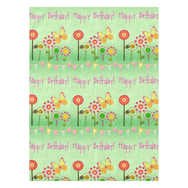 Nappe Joyeux anniversaire (Devant)