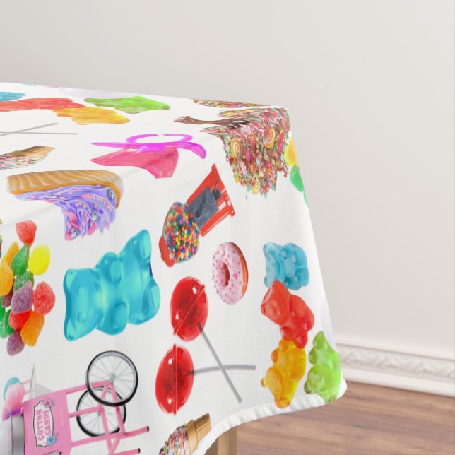Nappe Joyeux Anniversaire Bonbons Mignons (In Situ)