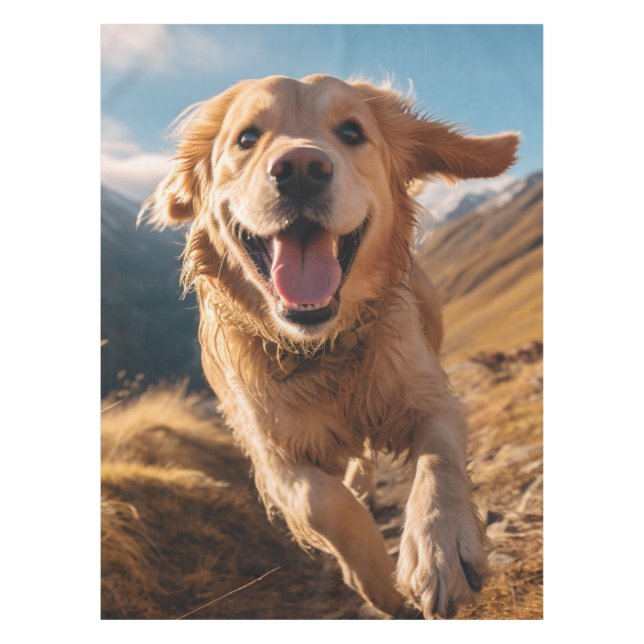 Nappe Joyeux Golden Retriever en cours (Devant)