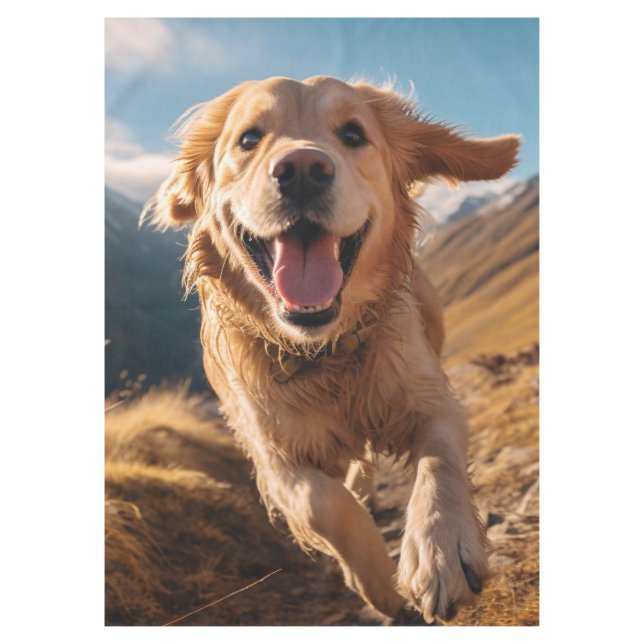 Nappe Joyeux Golden Retriever en cours (Devant)