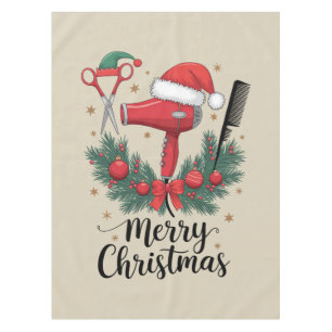 Nappe Joyeux Noël Coiffeur Coiffeuse Noël Cheveux