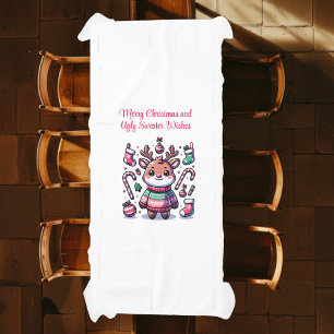 Nappe Joyeux Noël et vilains voeux de Sweat Reindeer