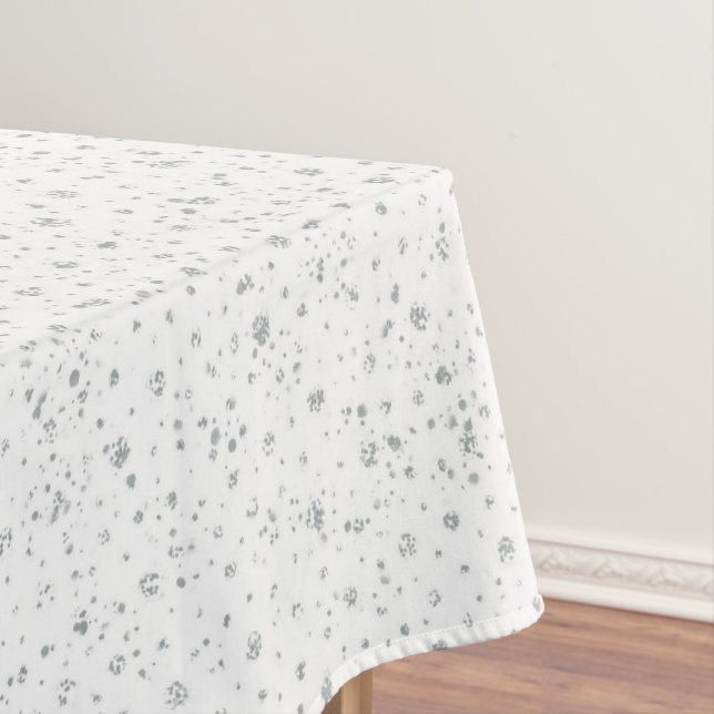 Nappe Joyeux Noël Motif neige en vacances blanches (In Situ)
