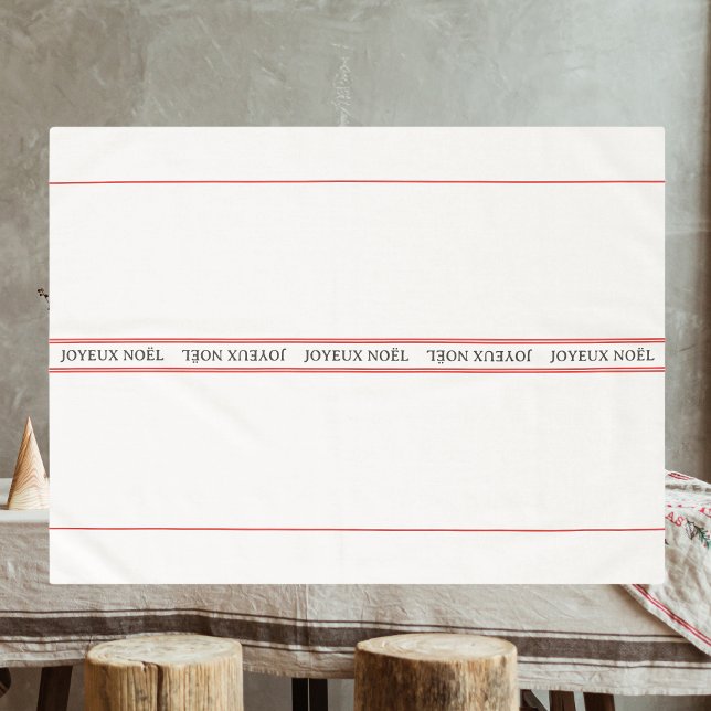 Nappe Joyeux Noël Noël traditionnel français Noël Stripe (Créateur téléchargé)