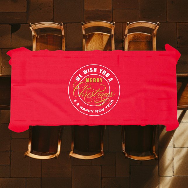 Nappe Joyeux Noël Rouge  (Créateur téléchargé)