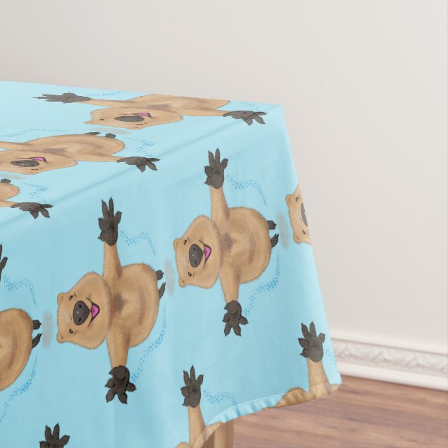 Nappe Joyeux sauter quokka dessin animé (In Situ)