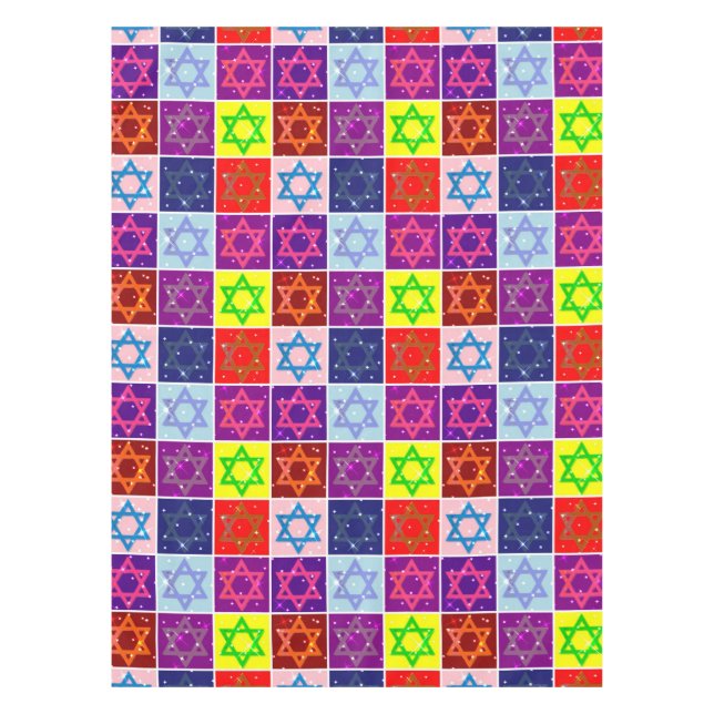 Nappe Judaïque - Fêtes Juives - Cadeau Chanuka (Devant)