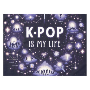 Nappe K-pop est ma vie flottant parmi les étoiles