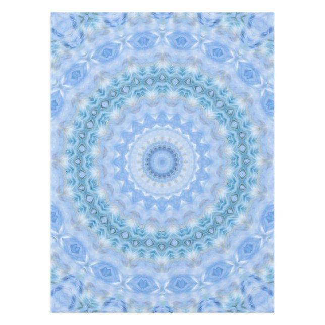 Nappe Kaleidoscopic summer circle mosaic print blue colo (Devant)