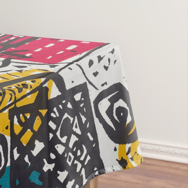 Nappe Kandinsky Mondes minuscules V Bauhaus Abstrait vin (In Situ)