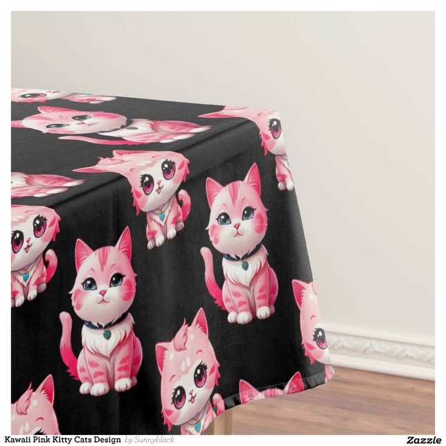 Nappe Kawaii Rose Kitty Cats Design (Créateur téléchargé)