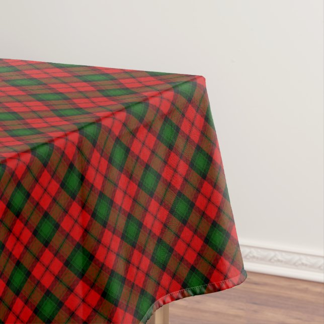Nappe Kerr tartan rouge vert plaid (In Situ)