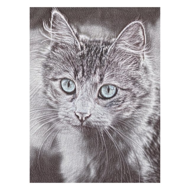 Nappe Kitten Love Cute Kitty Chat aux Yeux Bleus Lumineu (Devant)