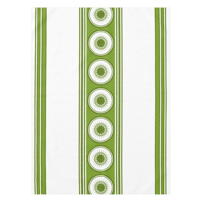 Nappe Kiwi Luxe Rayures Jacquard (Devant)