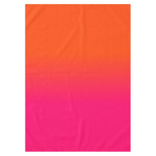 Nappe La couleur rose orange et au néon au néon d'ombr