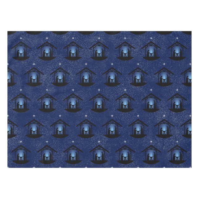 Nappe La crèche de Noël Scène religieuse (Devant (Horizontal))