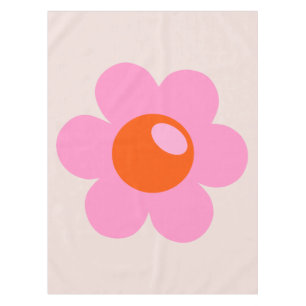 Nappe La Fleur 05 Abstraite Fleur Rose Et Orange Floral