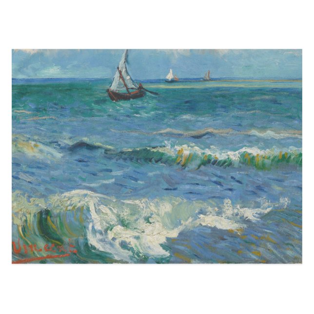 Nappe La mer aux Saintes Maries de la Mer | Van Gogh (Devant (Horizontal))
