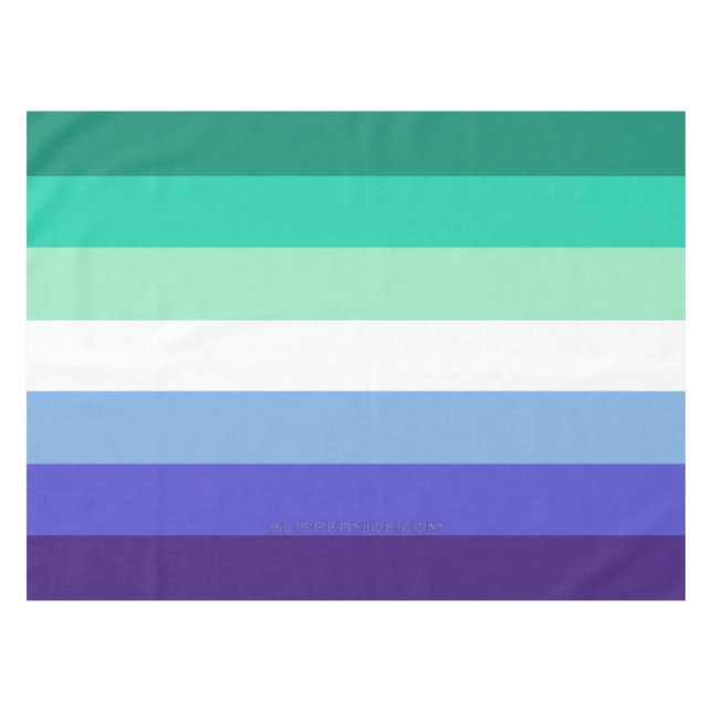 Nappe La palette de drapeau des hommes gays trans-inclus (Devant (Horizontal))