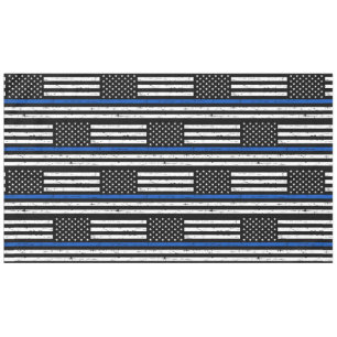 Nappe La police signale la ligne bleue mince