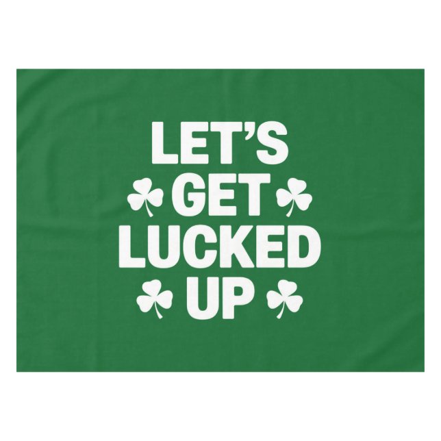 Nappe La Saint-Patrick Déchaînons la Chance Trèfle Irlan (Devant (Horizontal))