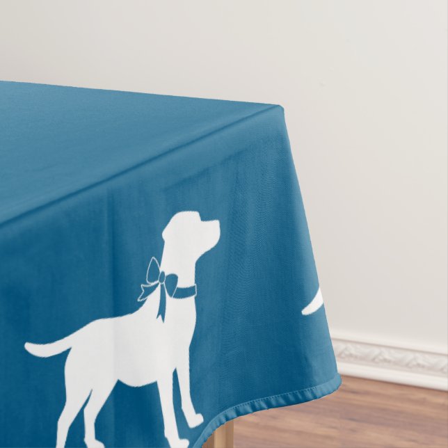 Nappe Labrador Chien Baby shower Blue Boy Lab (In Situ)