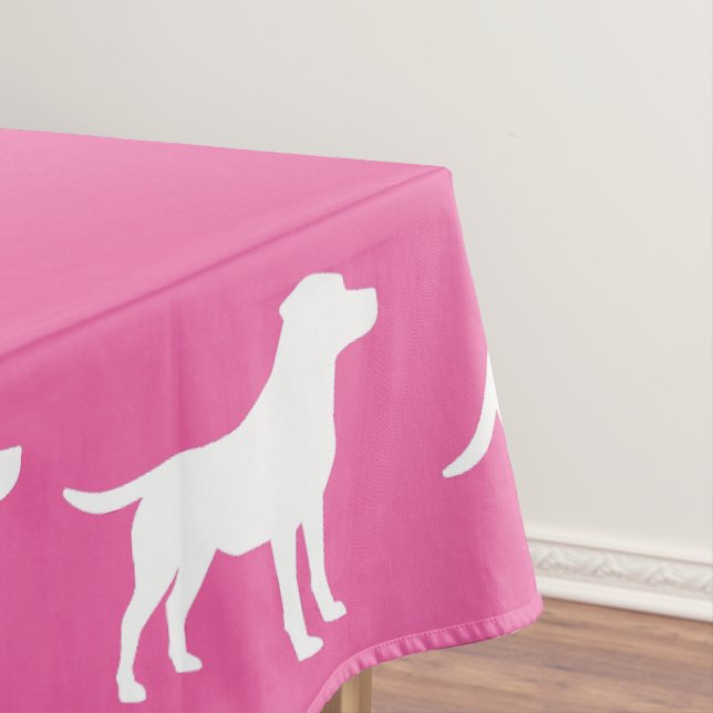 Nappe Labrador Chien Baby shower Girl Lab Rose (In Situ)