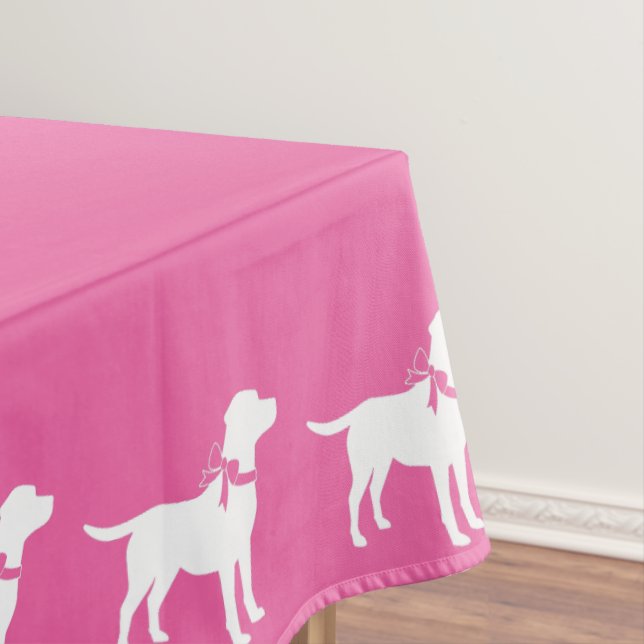 Nappe Labrador Chien Baby shower Rose Girl Lab (In Situ)