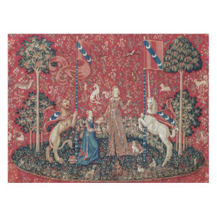 Nappe Lady and Unicorn Medieval Tapestry Taste