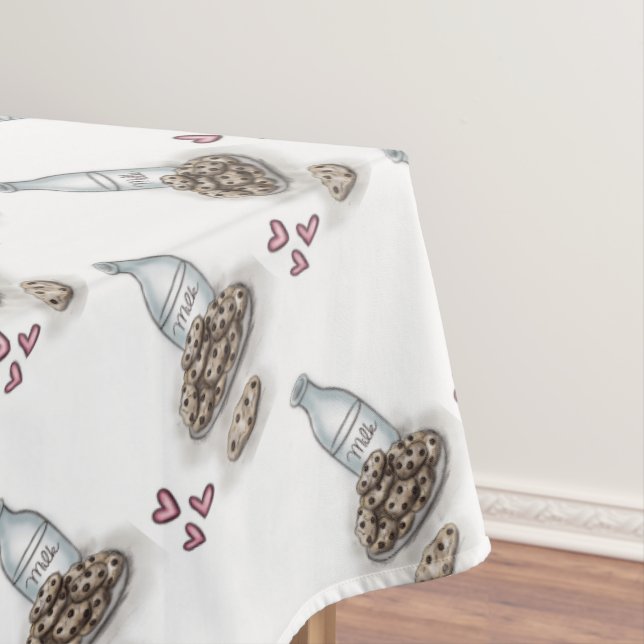 Nappe Lait et biscuits avec coeur (In Situ)
