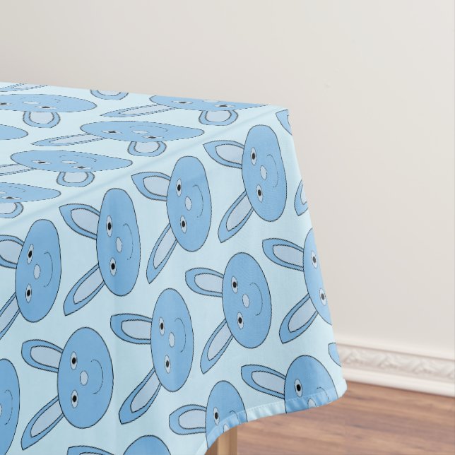 Nappe Lapin Bleu Motif de Pâques Printanier (In Situ)