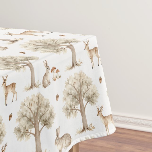Nappe Lapin de forêt et motif de cerf (In Situ)